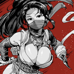This is a pixiv picture whose title is 隻腕のくノ一.