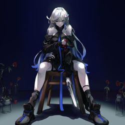 This is a pixiv picture whose title is 洗脳.