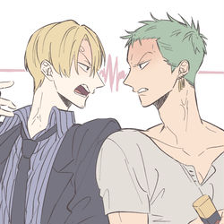 This is a pixiv picture whose title is ゾロサンまとめ.