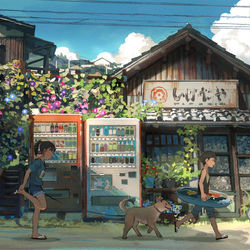 This is a pixiv picture whose title is 夏の陰影.