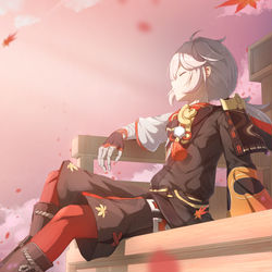 This is a pixiv picture whose title is 枫林尽染.