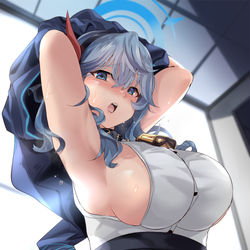 This is a pixiv picture whose title is 【Skeb】天雨アコ.