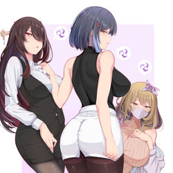 This is a pixiv picture whose title is 姐姐们.