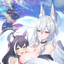 This is a pixiv picture whose title is 凯露&霸瞳.