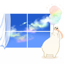 This is a pixiv picture whose title is 彩雲コットンキャンディー.