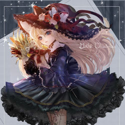 This is a pixiv picture whose title is ゴシッククリスマス魔女(全身版).