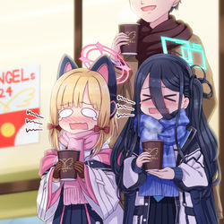 This is a pixiv picture whose title is 寒い日にはコンビニコーヒー.