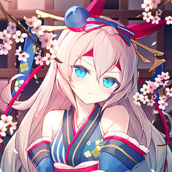 This is a pixiv picture whose title is 和装タマモクロス.