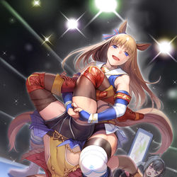 This is a pixiv picture whose title is ウマ娘プロレス.
