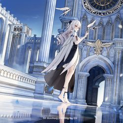This is a pixiv picture whose title is 布洛妮娅-彼岸之城.