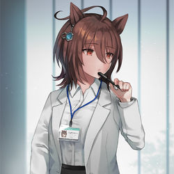 This is a pixiv picture whose title is 引退後….