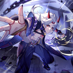 This is a pixiv picture whose title is Arataki itto.