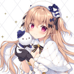 This is a pixiv picture whose title is 莉奈ちゃんと雪だるま.