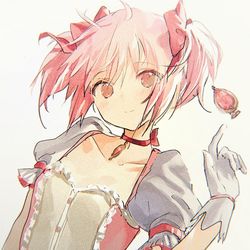 This is a pixiv picture whose title is 鹿目まどか.