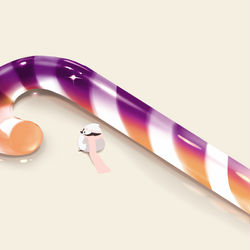 This is a pixiv picture whose title is 夕暮れキャンディケイン.