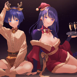 This is a pixiv picture whose title is メリクリ.