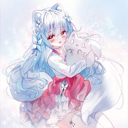 This is a pixiv picture whose title is もふ.