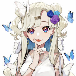 This is a pixiv picture whose title is 🦋.