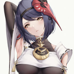 This is a pixiv picture whose title is 九条裟羅.