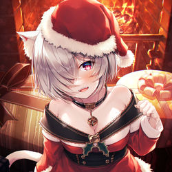 This is a pixiv picture whose title is クリスマスくおんちゃん2021.