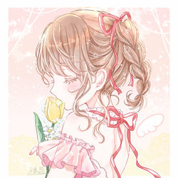 This is a pixiv picture whose title is *＊片思い。.