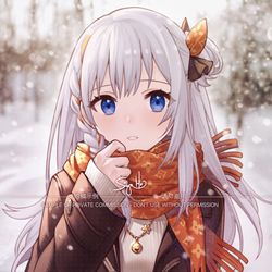 This is a pixiv picture whose title is .commission米白zzz.
