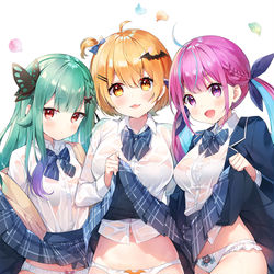 This is a pixiv picture whose title is 濡れ透けめるしあくあ.