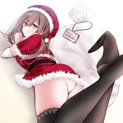 This is a pixiv picture whose title is サンタOLちゃん.