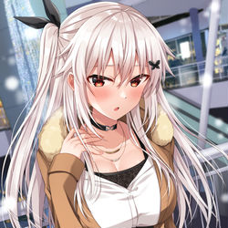 This is a pixiv picture whose title is 「今日は帰りたくないな～…な～んて…」.