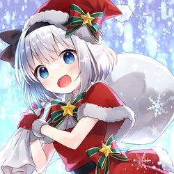This is a pixiv picture whose title is サンタ妖夢ちゃん.