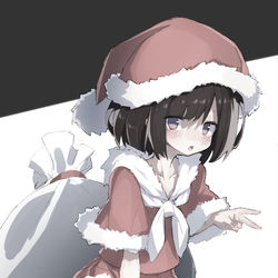 This is a pixiv picture whose title is クリスマスガール.