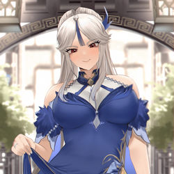 This is a pixiv picture whose title is Ningguang.