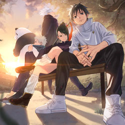 This is a pixiv picture whose title is 呪術廻戦０.