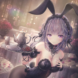 This is a pixiv picture whose title is ゴシックバニー.