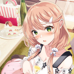 This is a pixiv picture whose title is 「泊めてもらえたりすると...嬉しいです...♪」.
