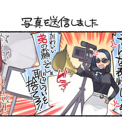 This is a pixiv picture whose title is 近視の姉＃36’.