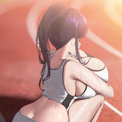 This is a pixiv picture whose title is 休憩.