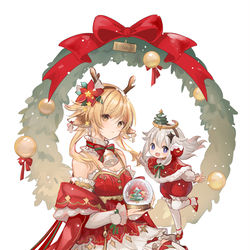 This is a pixiv picture whose title is 荧&派蒙.
