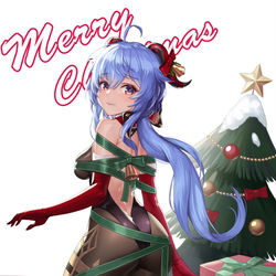 This is a pixiv picture whose title is クリスマス 甘雨.