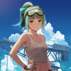 This is a pixiv picture whose title is 夏メロン.
