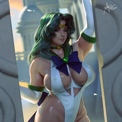This is a pixiv picture whose title is Sailor Neptune.
