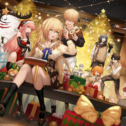 This is a pixiv picture whose title is 妖精クリスマス.