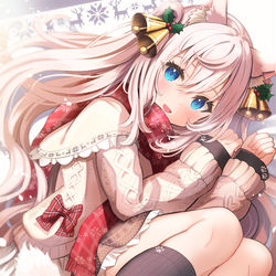 This is a pixiv picture whose title is 白ねこちゃん.