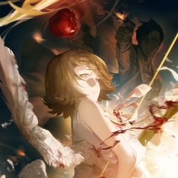 This is a pixiv picture whose title is 秘蜜〜黒の誓い〜.
