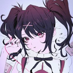 This is a pixiv picture whose title is NEEDY GIRL OVERDOSE.