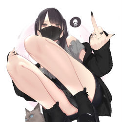 This is a pixiv picture whose title is いきりガール💀.