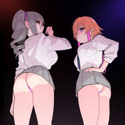 This is a pixiv picture whose title is ギャルあすギャルらん.