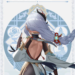 This is a pixiv picture whose title is Shenhe (Behind the preview).