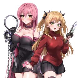 This is a pixiv picture whose title is フェイトコス城ヶ崎姉妹.