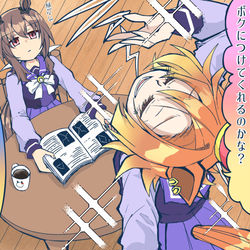 This is a pixiv picture whose title is 覇王とアヤベさん.